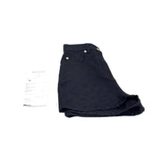 Pre-owned Louis Vuitton 2024 Monogram Jacquard Denim Shorts Black in Cotton, Polyester - photo 2